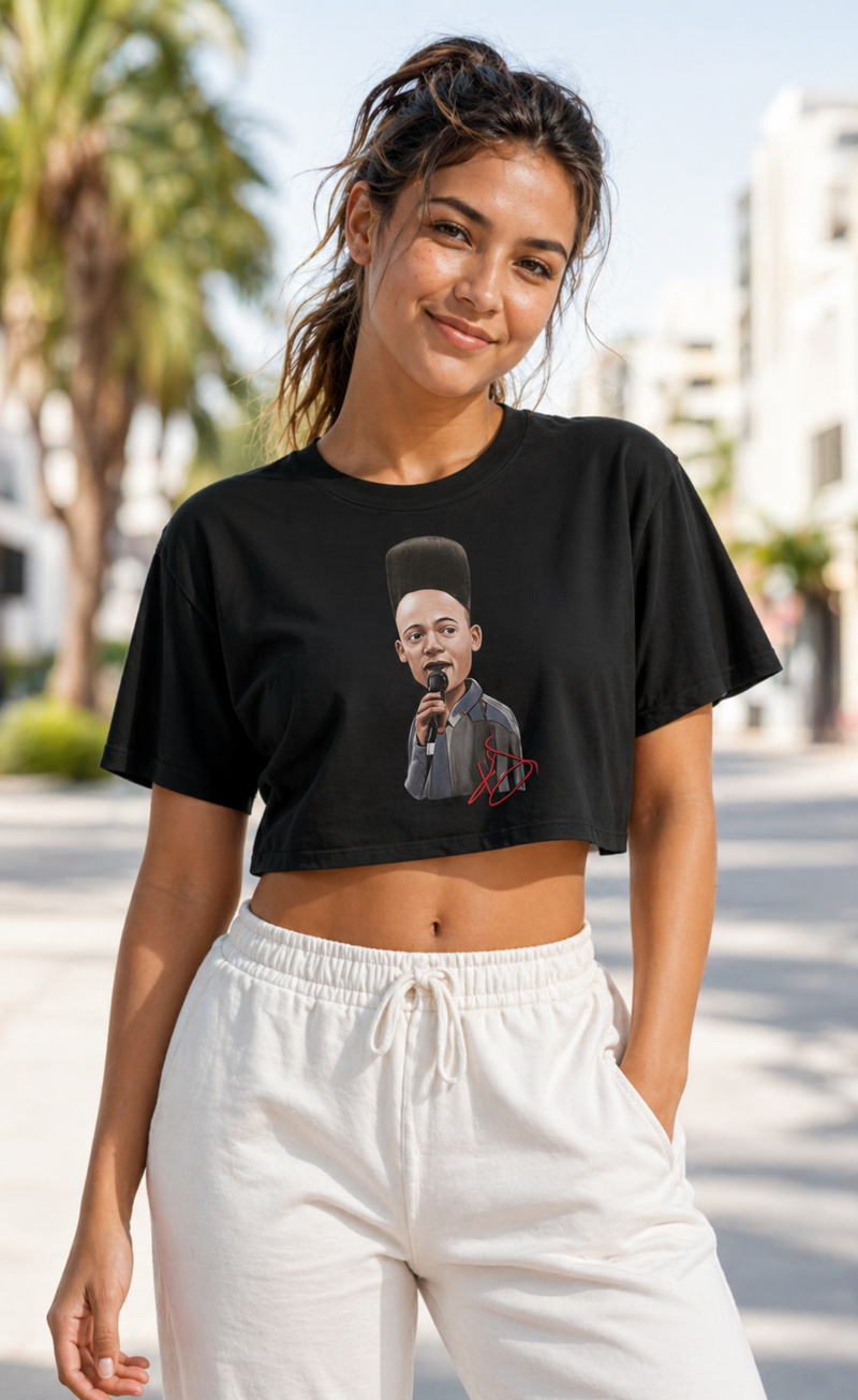 The "KID" Collection - Female Crop Top Black or White