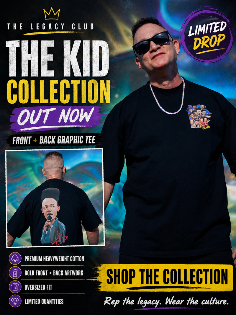 The KID Collection - DOUBLE SIDED TEE - Step to the stage - too late, thou blew it up