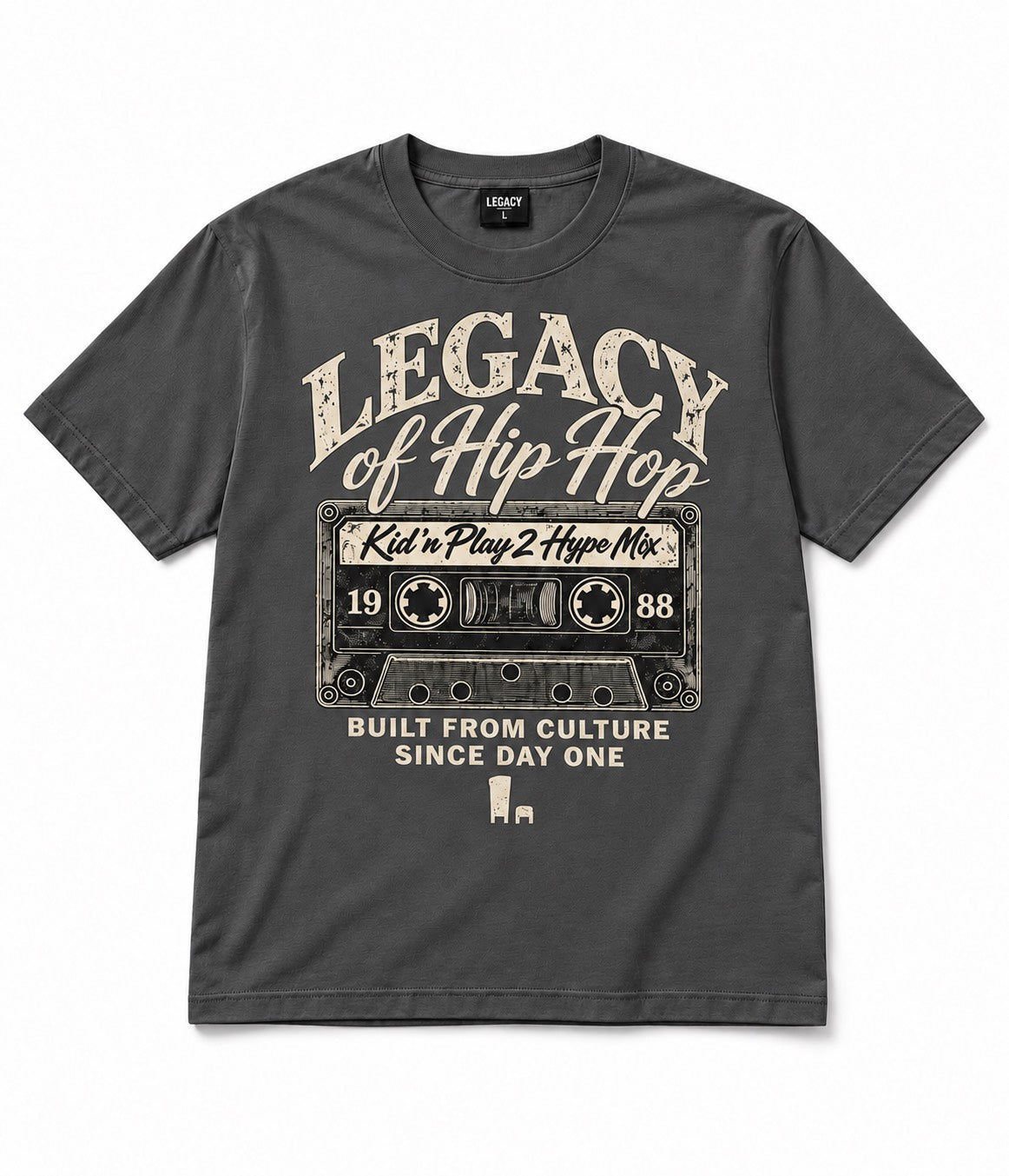Legacy of Hip Hop – 2 Hype Mixtape Tee Vintage Black