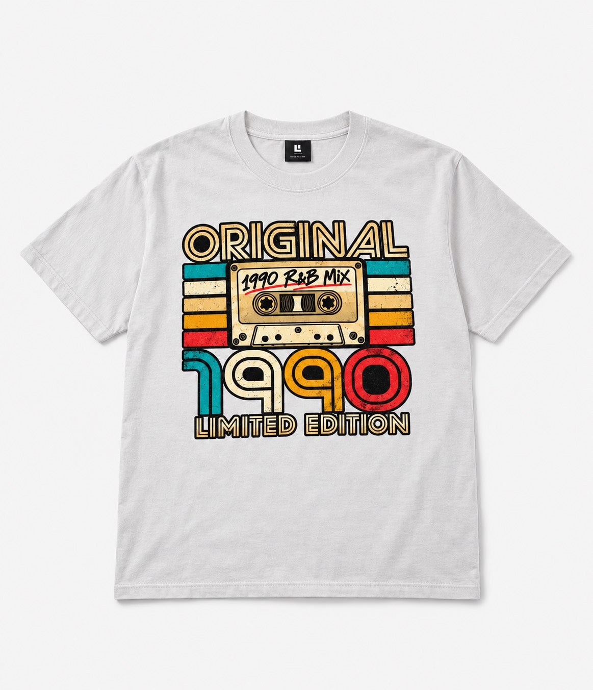 1990 R&B Mix – Limited Edition Tee White